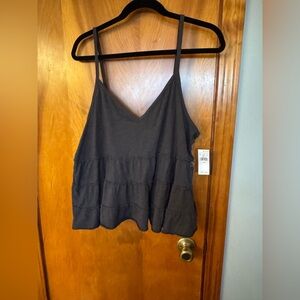 American Eagle Outfitters Gray Tiered Camisole Top
